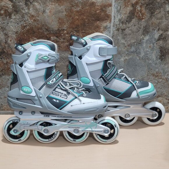 Roller Derby Aerio Q 60 Womens Inline Skates Size 8 Gray Mint Model 1359MT - Picture 14 of 16